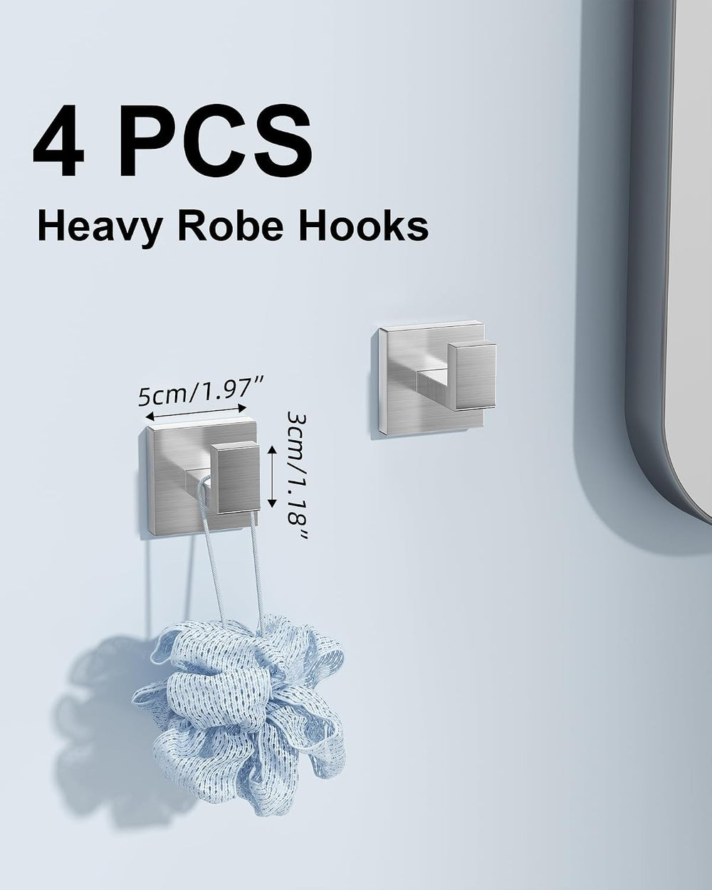 10-Piece Brushed Nickel Bathroom Hardware Set with 16" Towel Bar, Toilet...