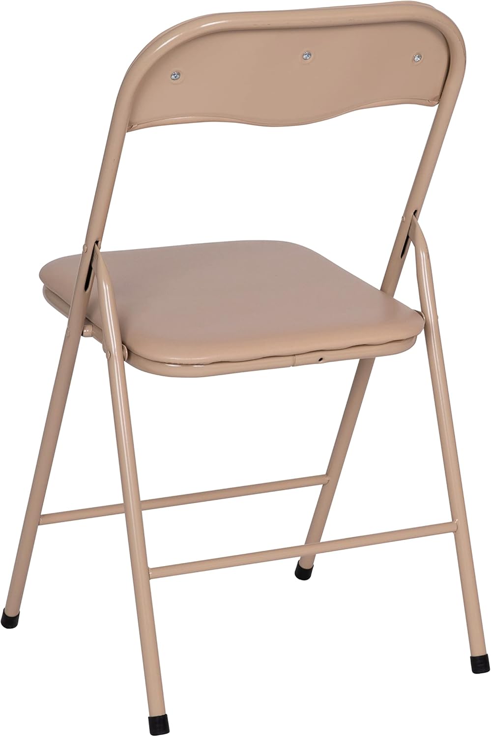 EMMA + OLIVER Tan Square Folding Card Table and Chairs Set for 4 Players