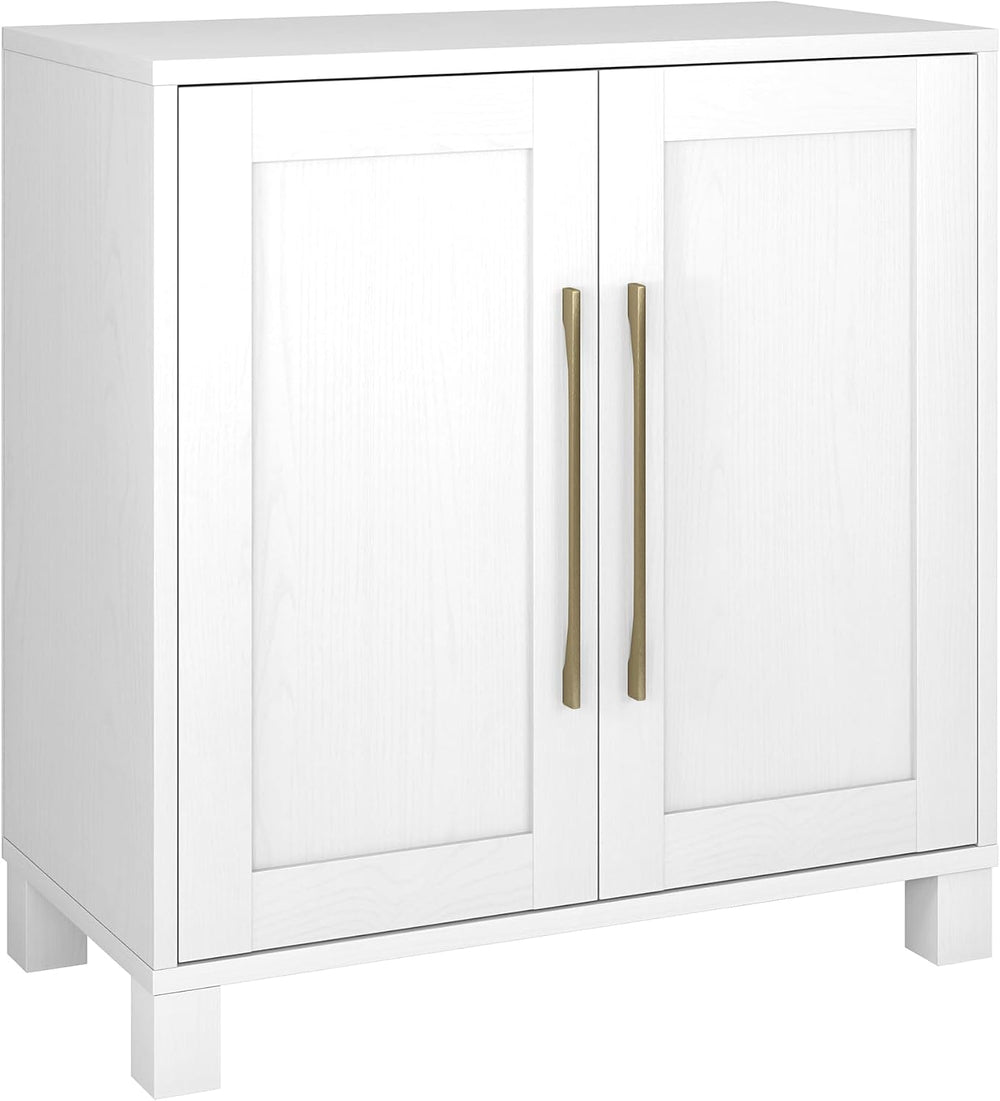 Henn&Hart 28" Accent Cabinet, Sideboard Buffet, Cloud White