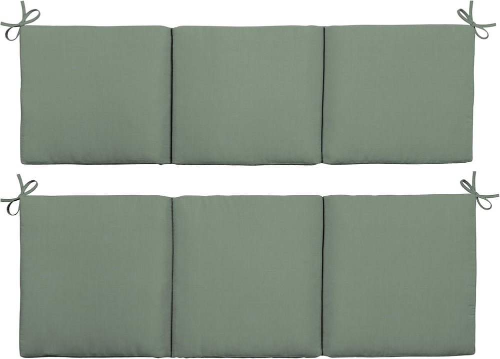 ARDEN Outdoor Swing Cushion Set, 2-Piece, 56x20, Sage Green Texture