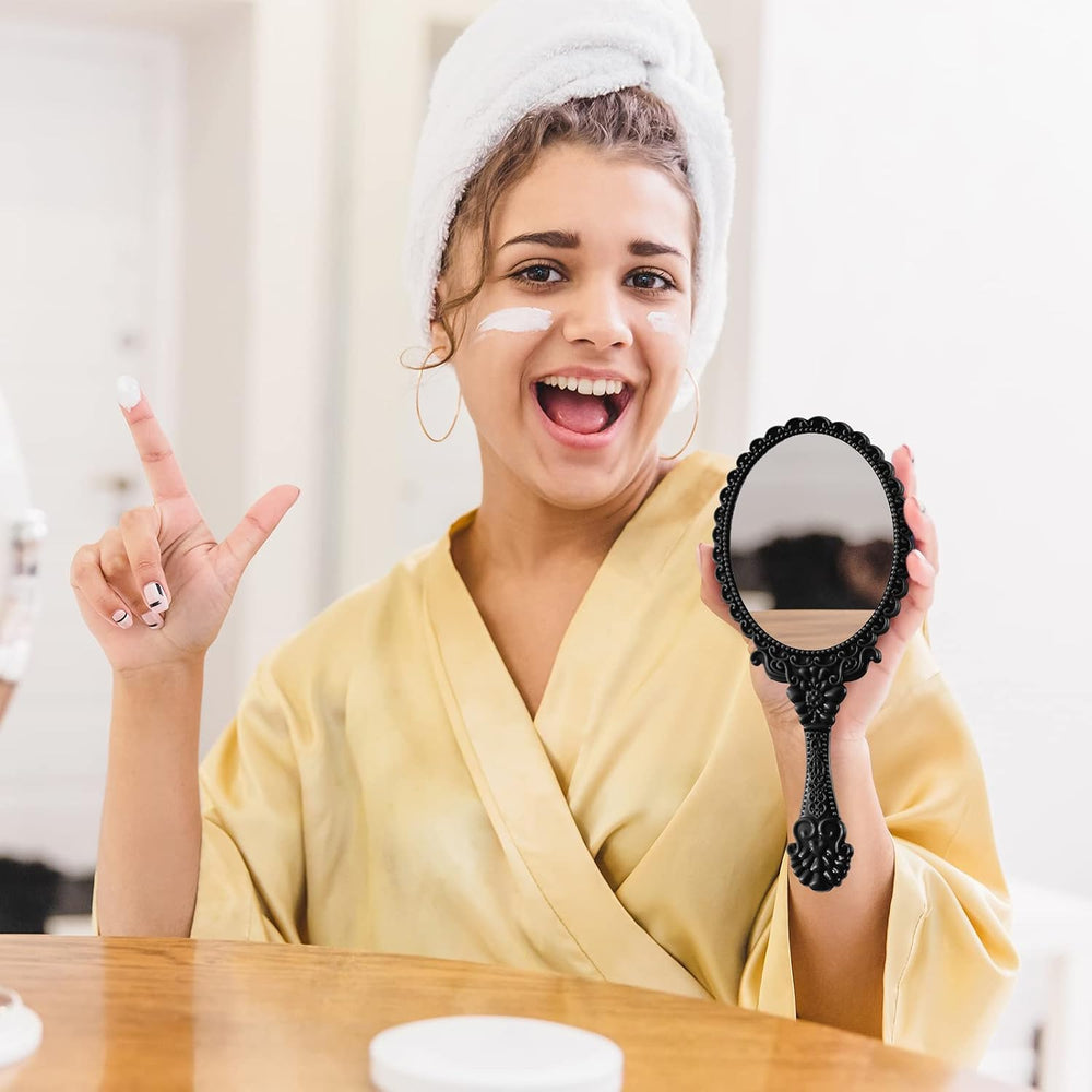 Namalu 40 Pcs Vintage Handheld Mirrors, Black