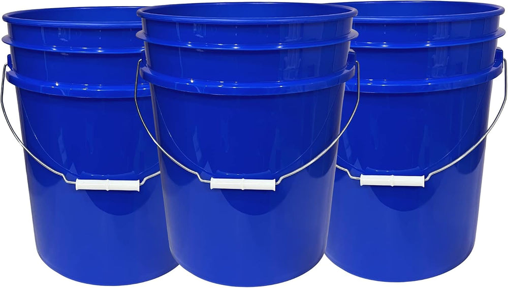 House Naturals 5 Gallon Reflex Blue Food Grade BPA Free Bucket Pail with Scre...
