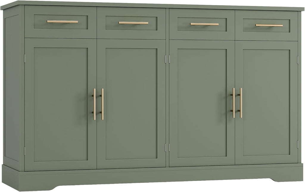 hostack sideboard buffet cabinet with storage, kitchen cabinet shown in use