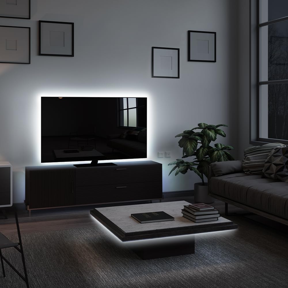 Feit Electric 16 ft COB LED Tape Light, 3000K, Remote Dimming, Plug-in