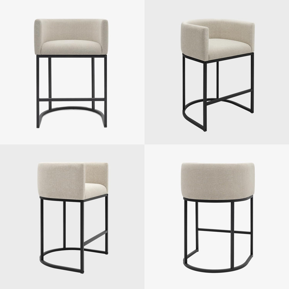 Counter Height Bar Stools Set of 2, 24 Inch Seat Height Barstools for Dining ...