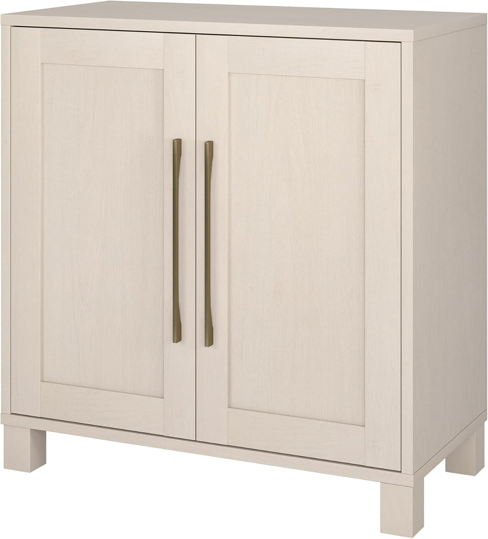 Henn&Hart 28" Accent Cabinet, Sideboard Buffet, Beech White