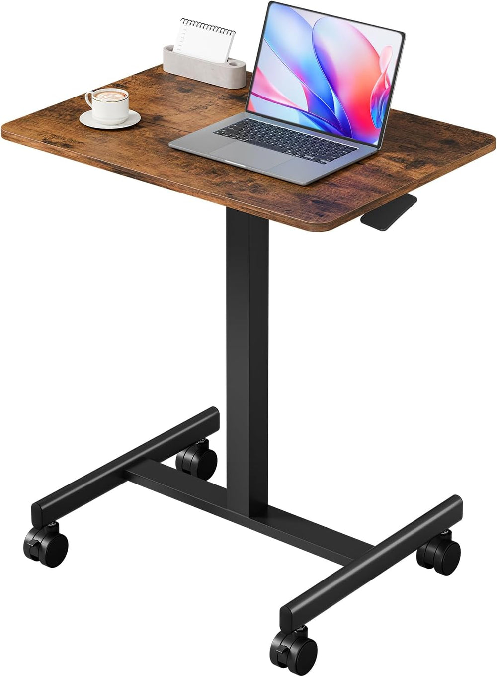 Mobile Rolling Desk, Small Standing Desk with Wheels
