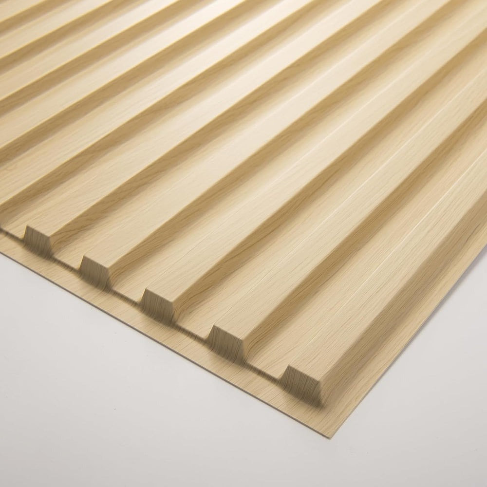 Art3d Fluted Slat 3D Wall Panels, Drop Ceiling Tiles, 6-Pack, Oak