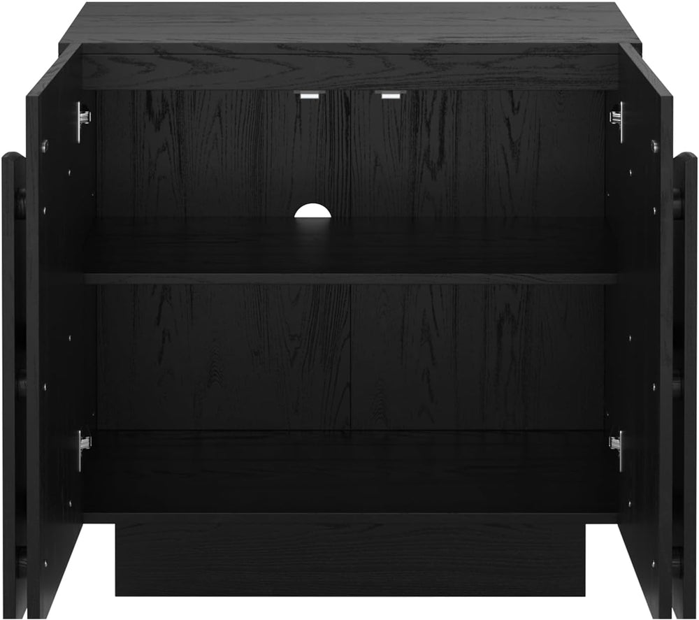 Nathan James Iris Mid-Century Modern Buffet Sideboard Credenza TV Stand, Wood...