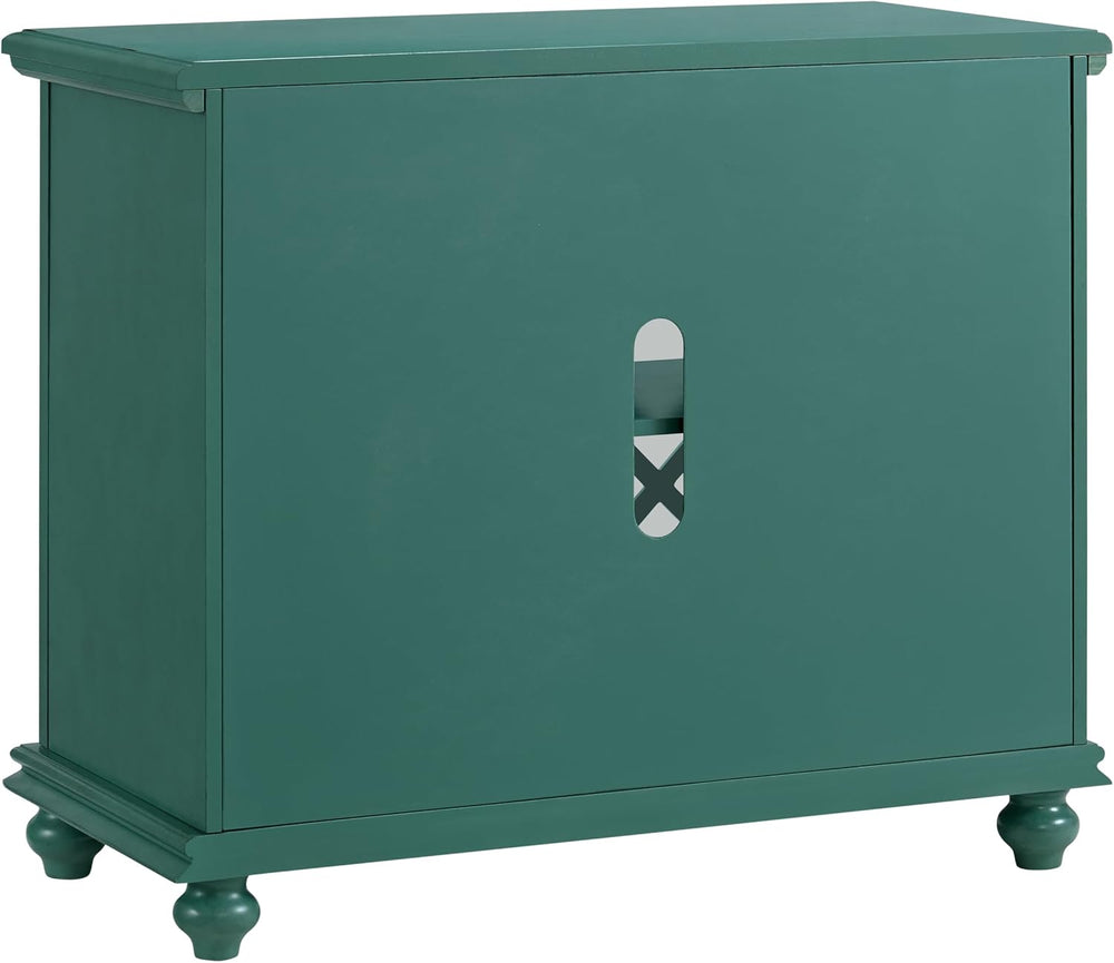 Martin Svensson Home Elegant Small Spaces Accent Cabinet, Teal Green