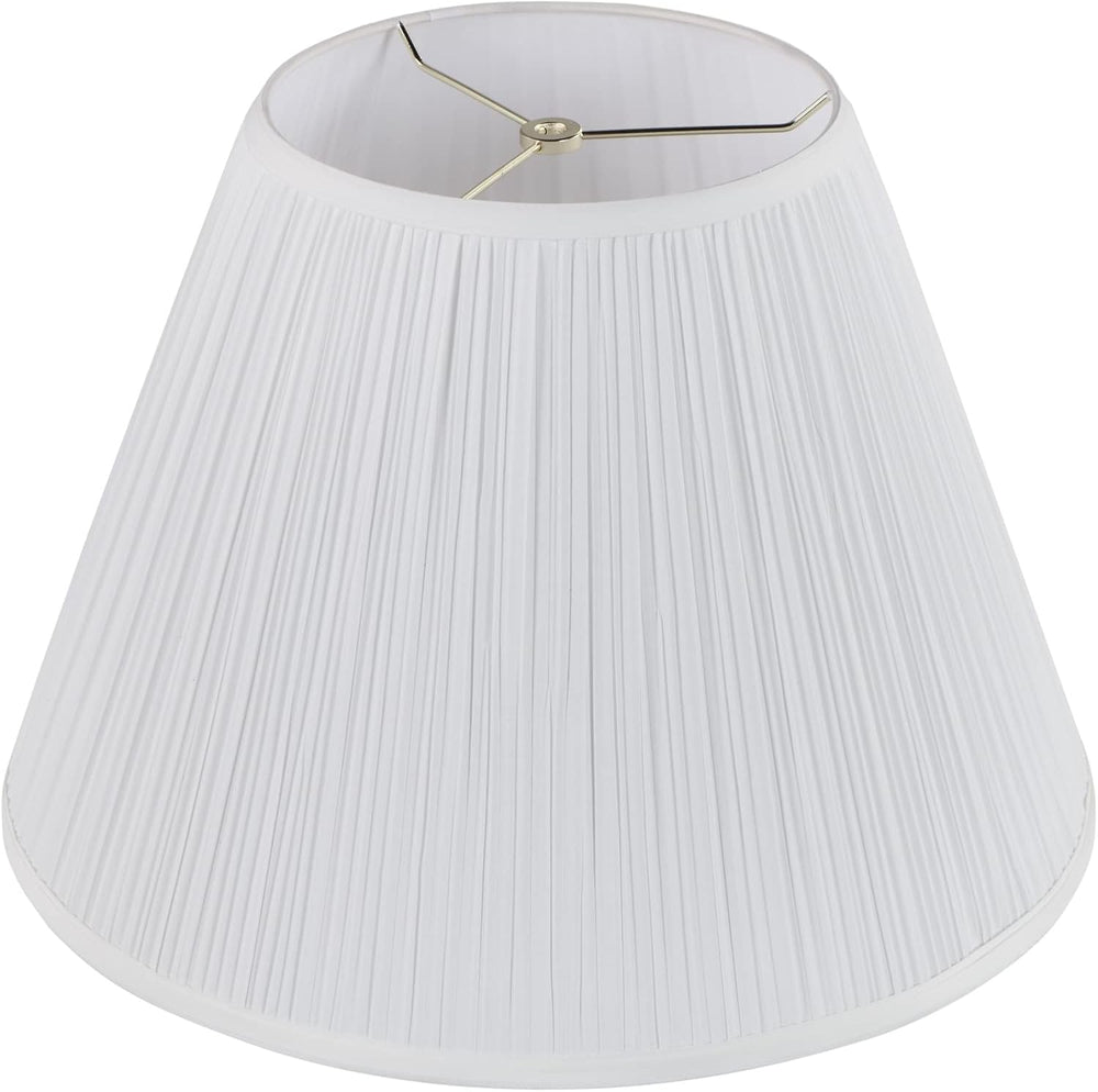 Aspen Creative 33137, Mushroom Pleated Traditional Spider Lamp Shade, Pleated...