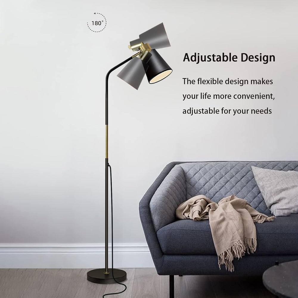 LALISU Floor Lamp Industrial Floor Lamps Reading Farmhouse Standing Lamp