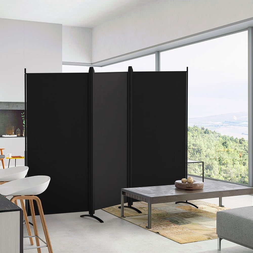 Kokorona 3 Panel Room Divider, 6FT Tall Folding Privacy Screen Wall Dividers,...
