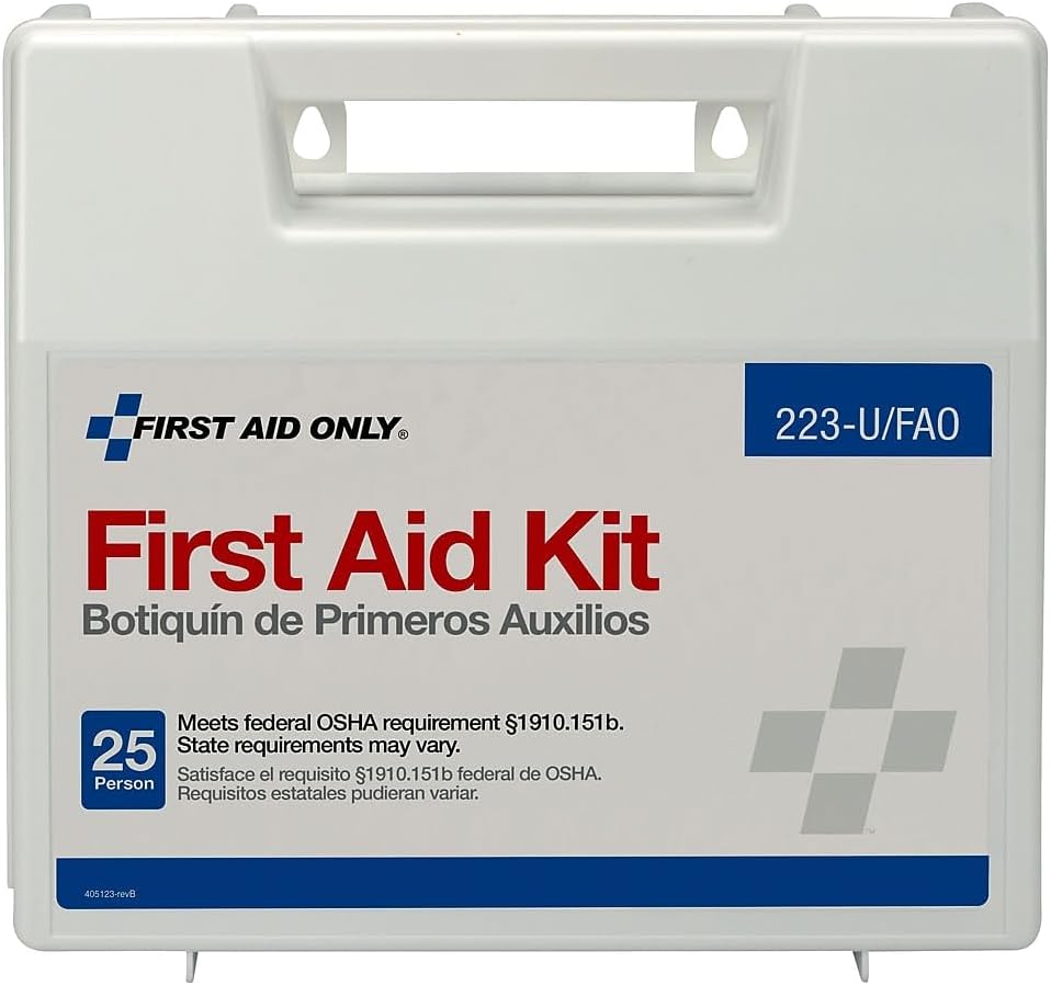 First Aid Only 25-Person OSHA First Aid Kit for Worksites & Vehicles