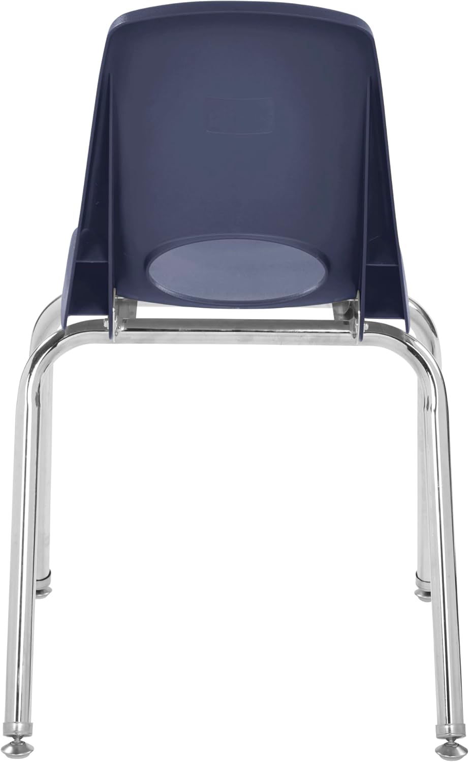 FDP 16" School Stack Chair with Swivel Glides, Navy, 6-Pack, 10368-NV
