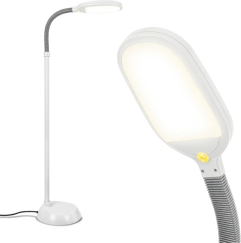 Brightech Litespan - Bright LED Floor Reading Lamp for Over Chair Crafts and ...