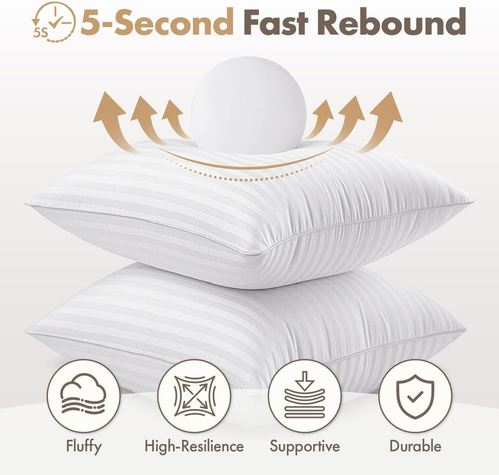 MIULEE 18x18 Throw Pillow Inserts Set of 4, 100% Virgin Microfiber Filling