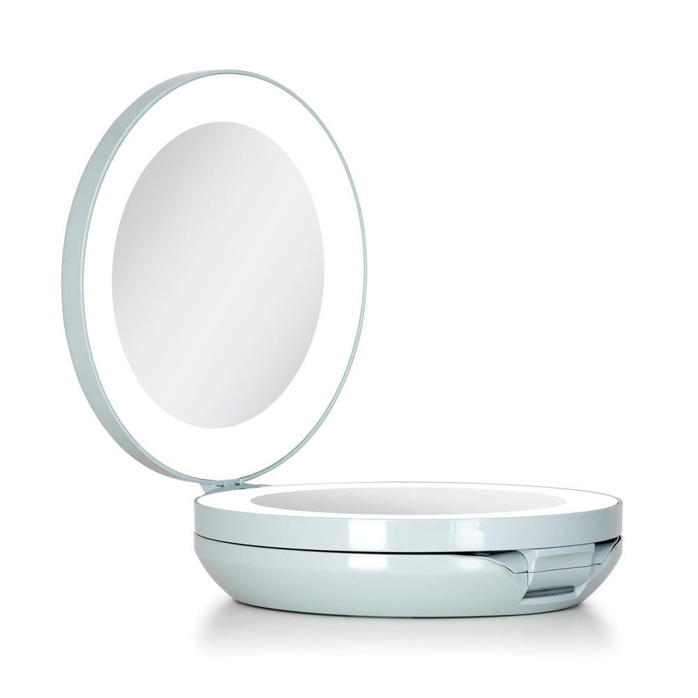 Zadro 4.5" Round LED Compact Mirror 10X/1X Travel Mirror with Lights and...
