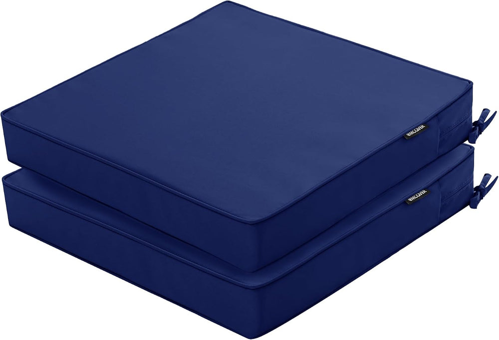 Outdoor Chair Cushions Set of 2, 19 x 19 x 3 Inch Seat Pads