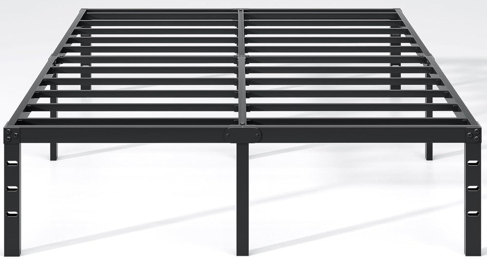 NEW JETO Metal Bed Frame,Full Size Bed Frame with Storage Space,12 Inch