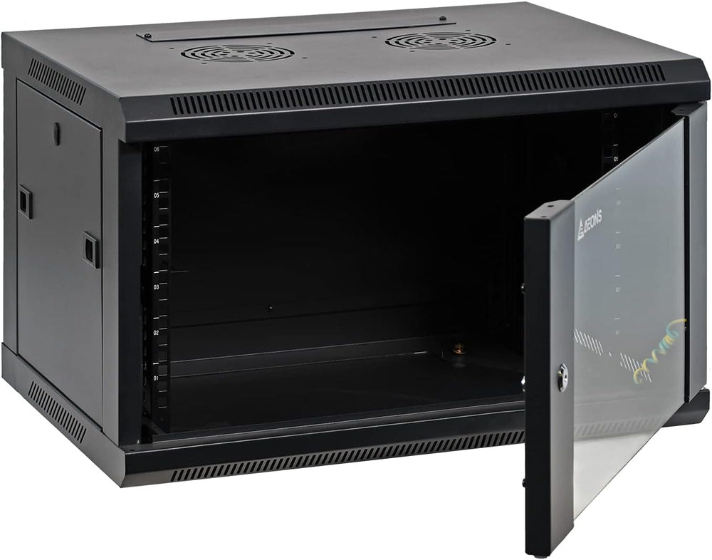 AEONS 6U Wall Mount Network Server Cabinet, 18" Depth, Pre-Assembled