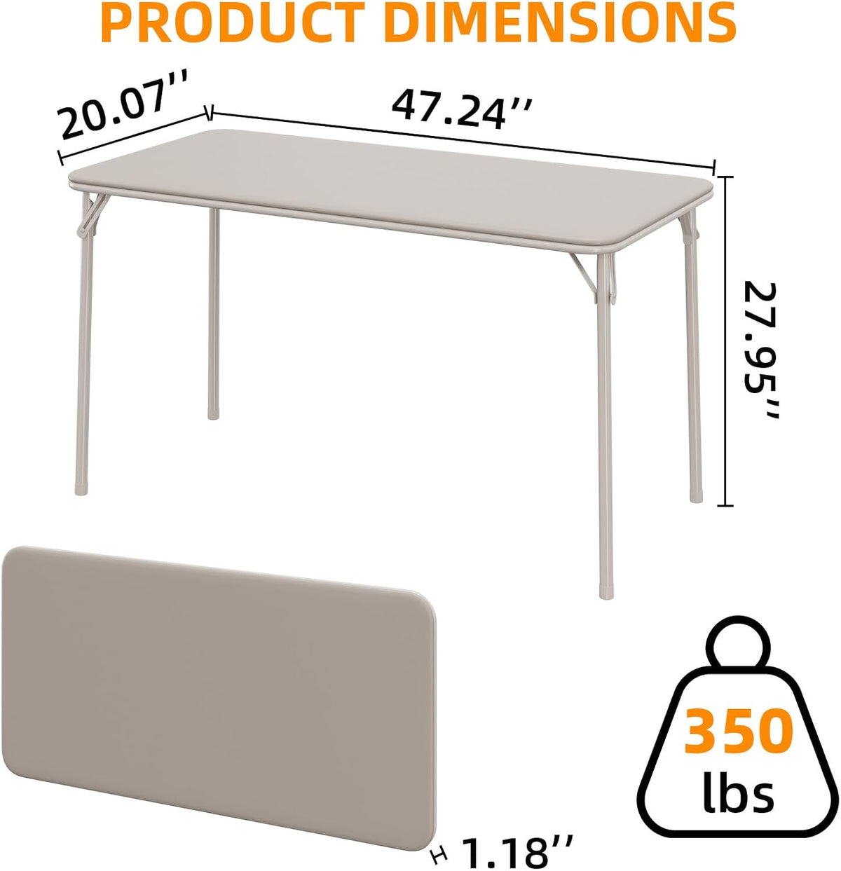 idealhouse 5 piece protable folding card table and shown in use