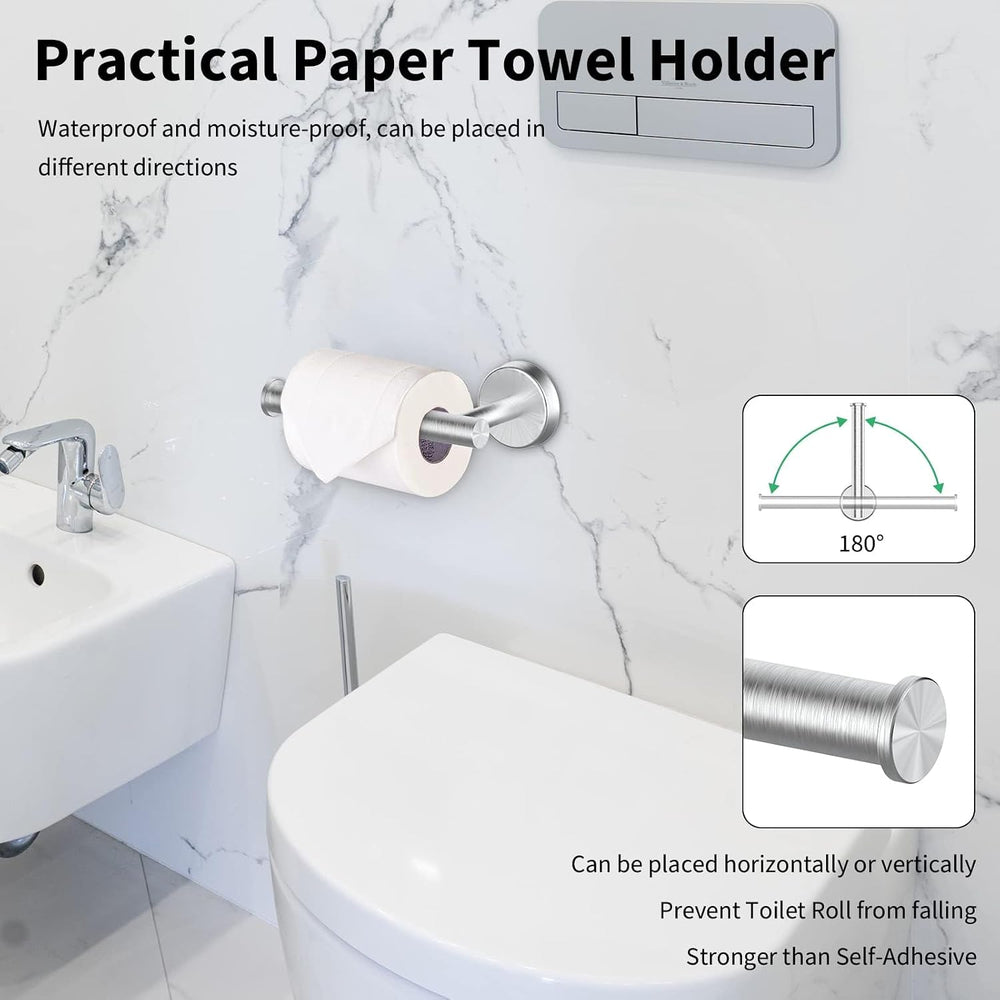 Newfun 10-Pieces Brushed Nickel Bathroom Hardware Set 24 Inch