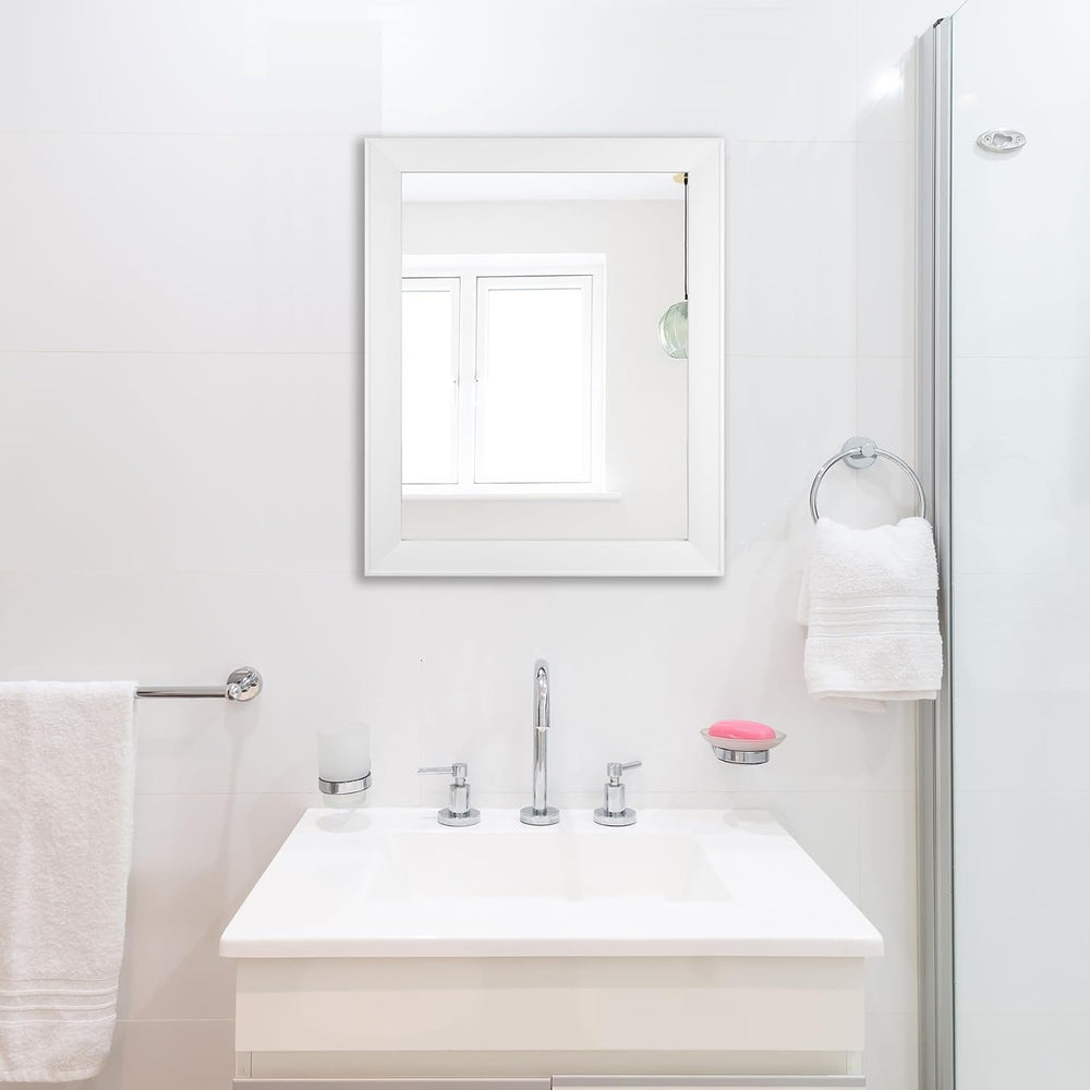 Ruomeng Rectangular Wall Mirror 16" x 20" Framed Mirror for Bathroo...