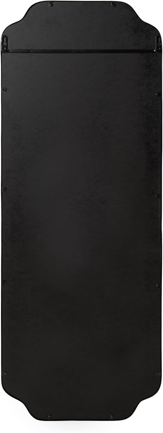Kate and Laurel Plumley Modern Scalloped Full-Body Wall Mirror
