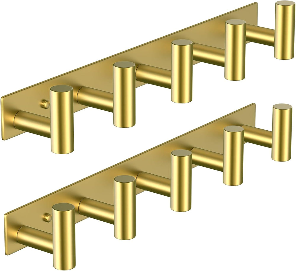 VAEHOLD Hat and Coat Wall Mount Rack - Hooks for Robes, Bags, Keys, and Towel...