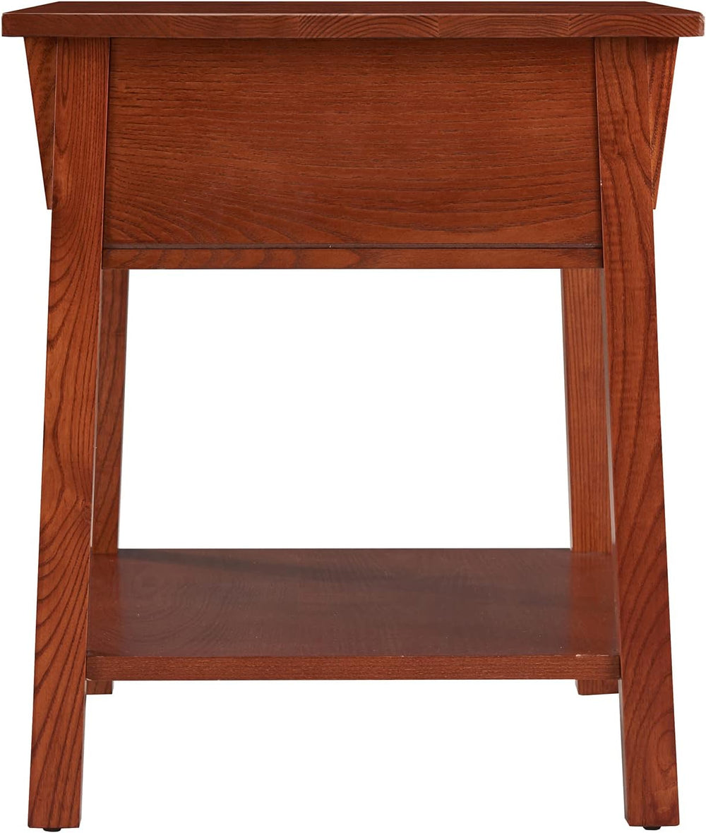 Leick Home Mission Nightstand Side Table, 22", Russet