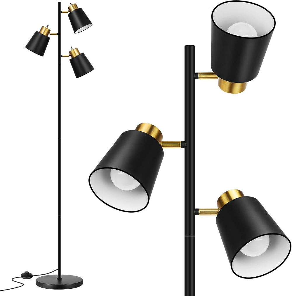 QiMH Tree Floor Lamps for Living Room, 67" Modern Standing Floor Lamp wi...