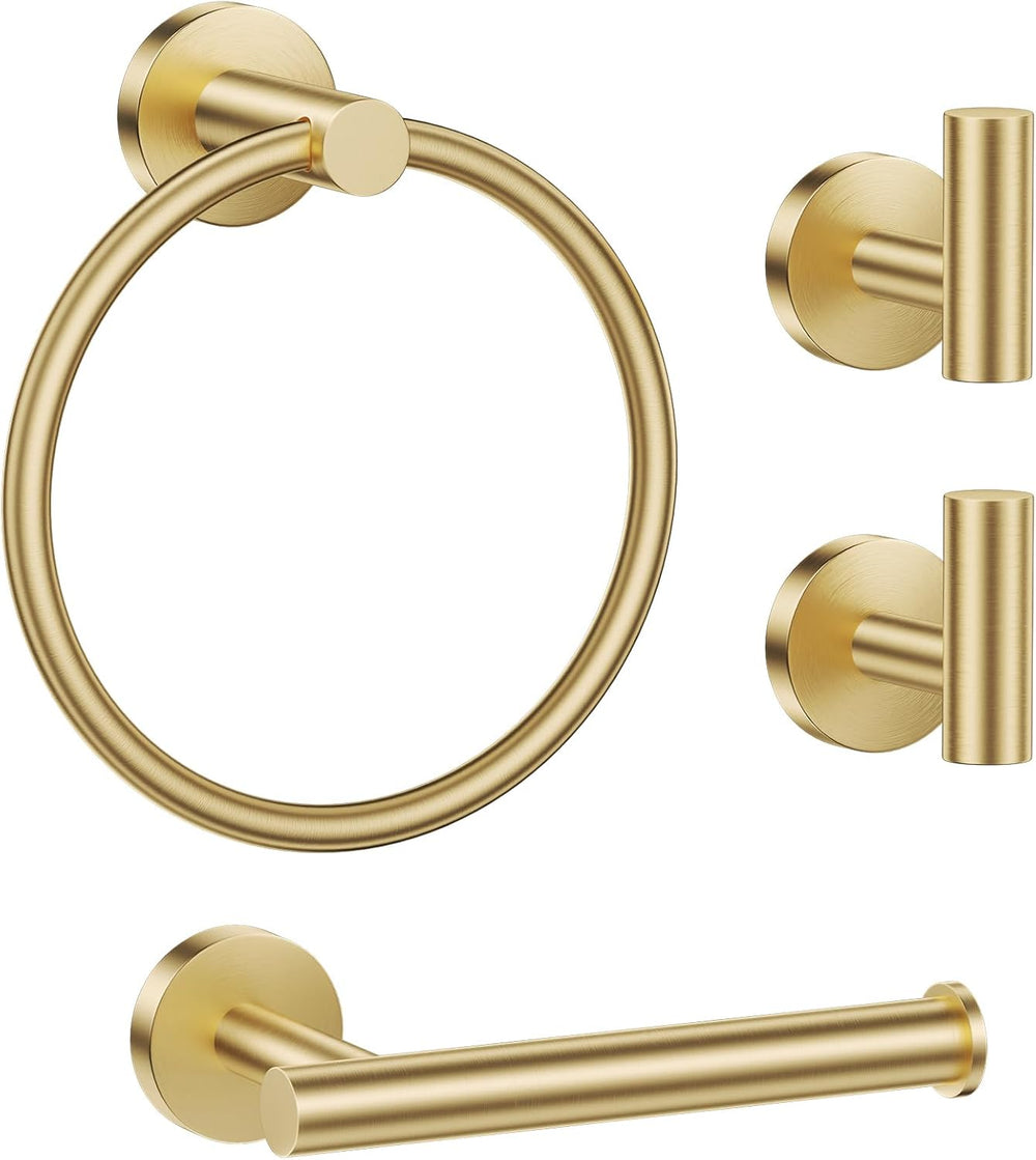 Lairuier Bathroom Hardware Set, 4-Piece Towel Holder Set Include Toilet Paper...