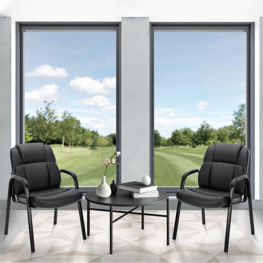 PU Leather Conference Room Chair, Tall Back Chairs with with Padded Arms and ...
