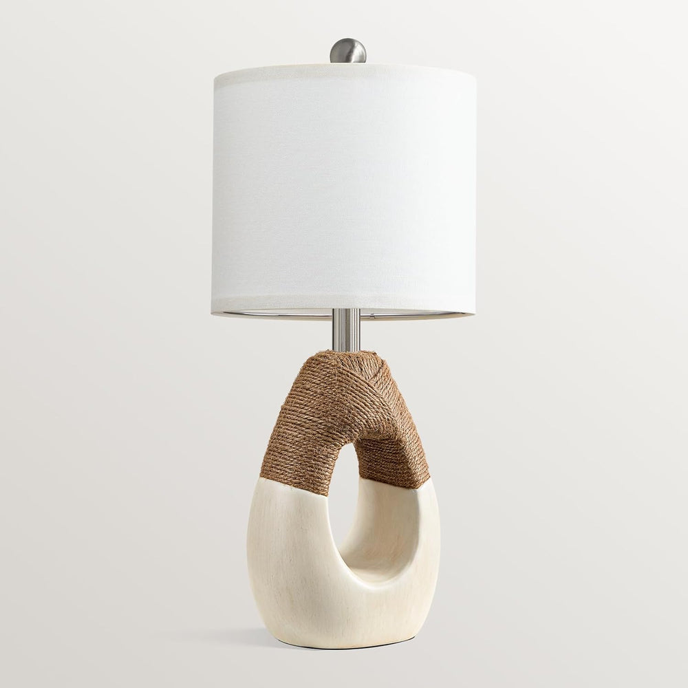 OYEARS 19” Boho Table Lamps Bedroom Living Room,Suitable for Small Space,Farm...