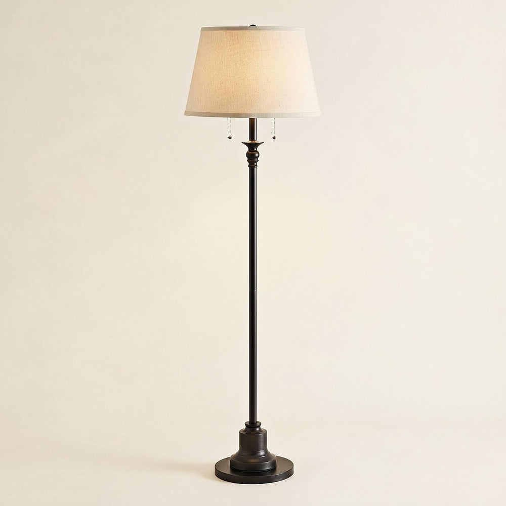 Possini Euro Design Spenser 58" Tall Oiled Bronze Traditional Floor Lamp