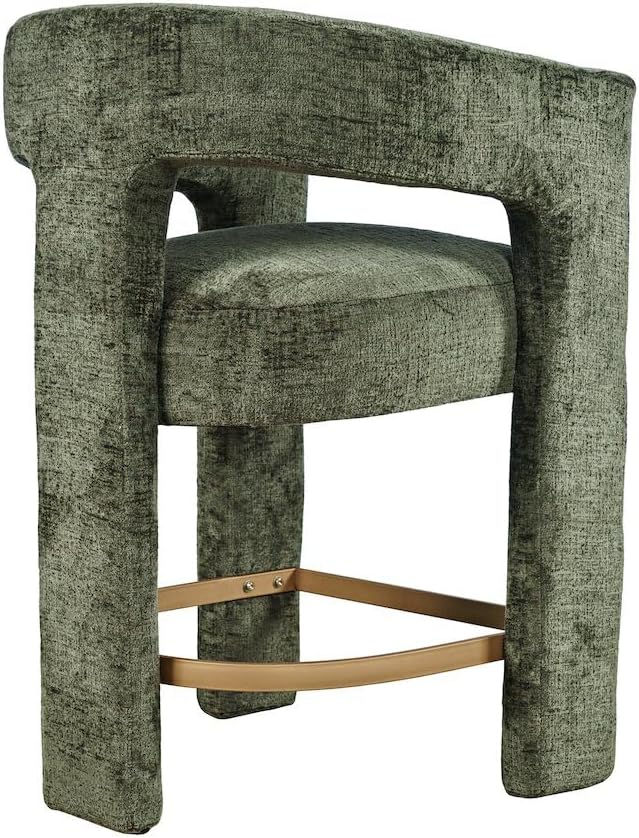 Jofran Gwen Forest Upholstered Counter Stool with Arms – Versatile Barstools ...