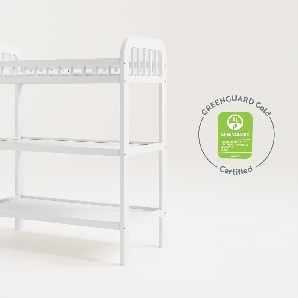 Storkcraft Pasadena Changing Table with Changing Pad, White