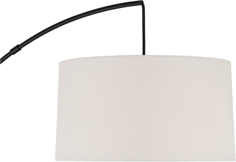 Cora 72" Tall Black Finish Modern Arc Floor Lamp