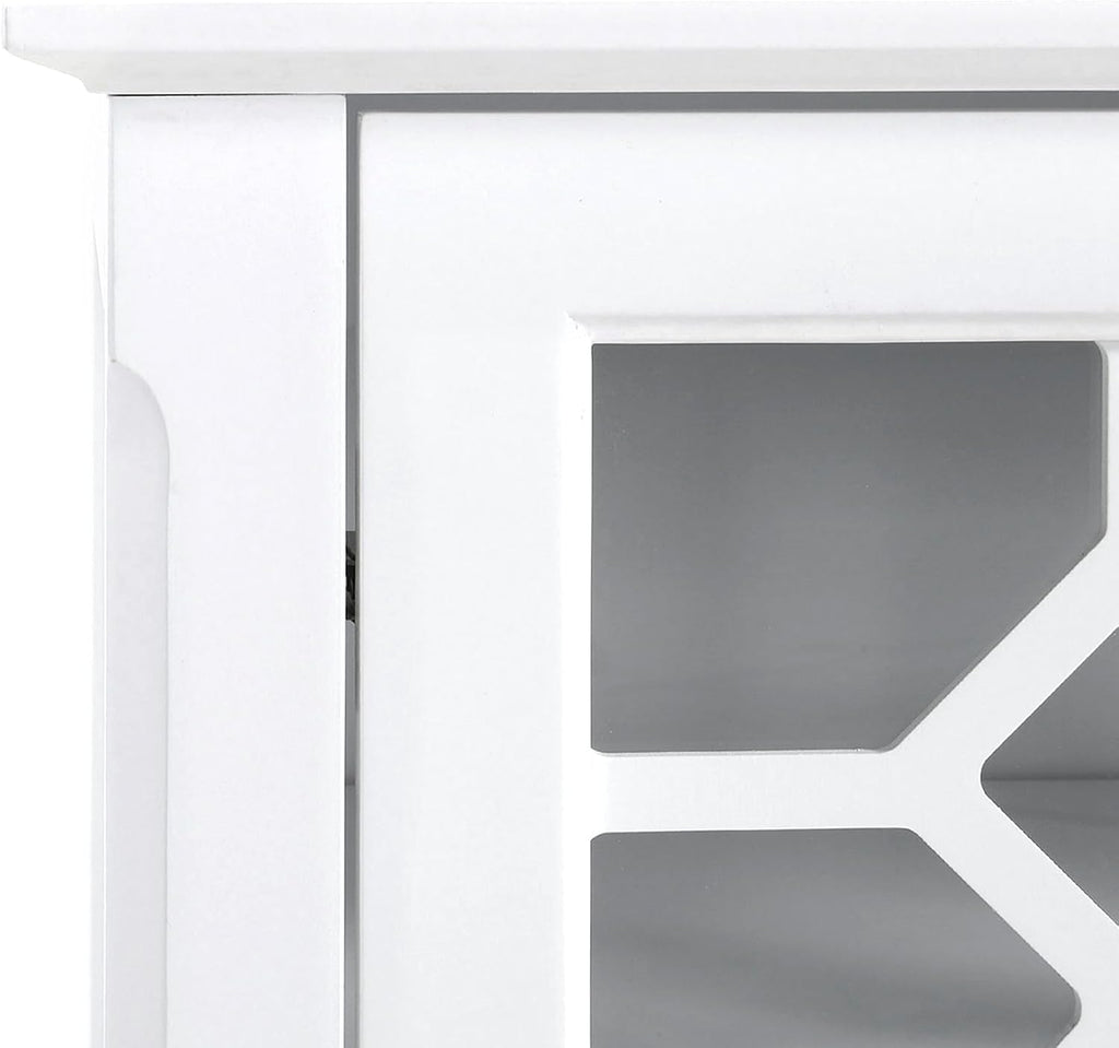 HOMCOM Sideboard Buffet Cabinet, Kitchen Side Cabinet, White
