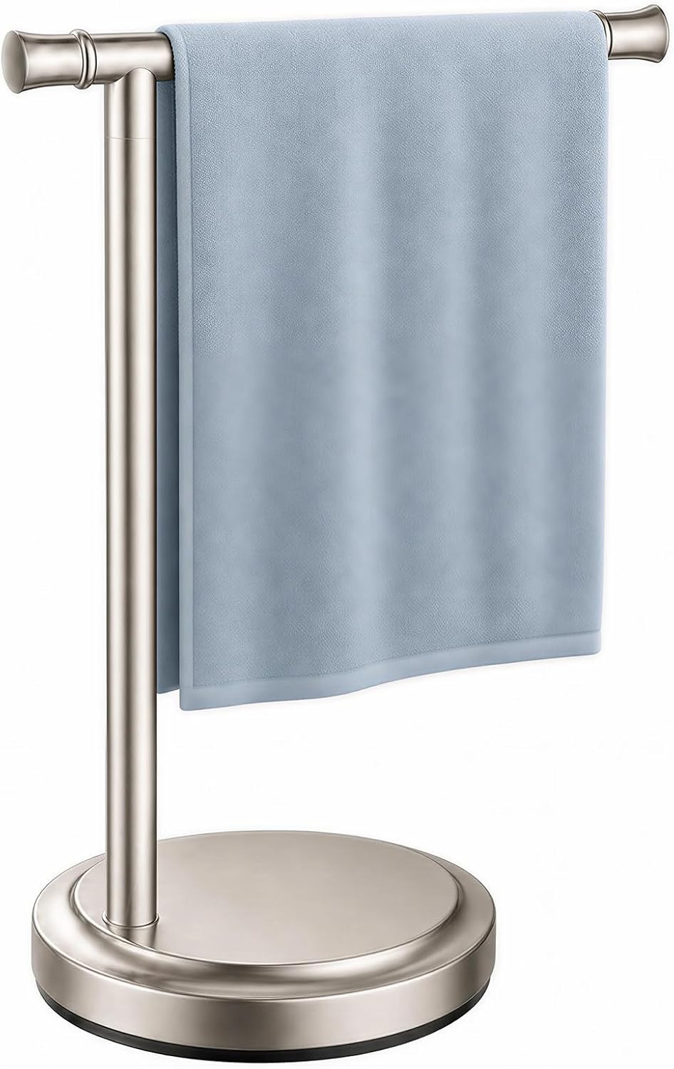 Hoimpro Hand Towel Holder Stand Towel Bar Rack Countertop Brushed Nickel
