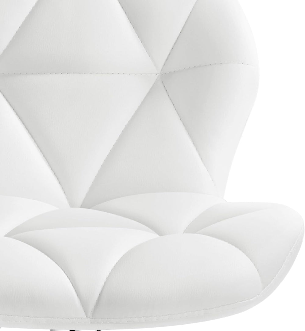 Yaheetech Bar Stools Set of 2 Adjustable Height Swivel Barstools White