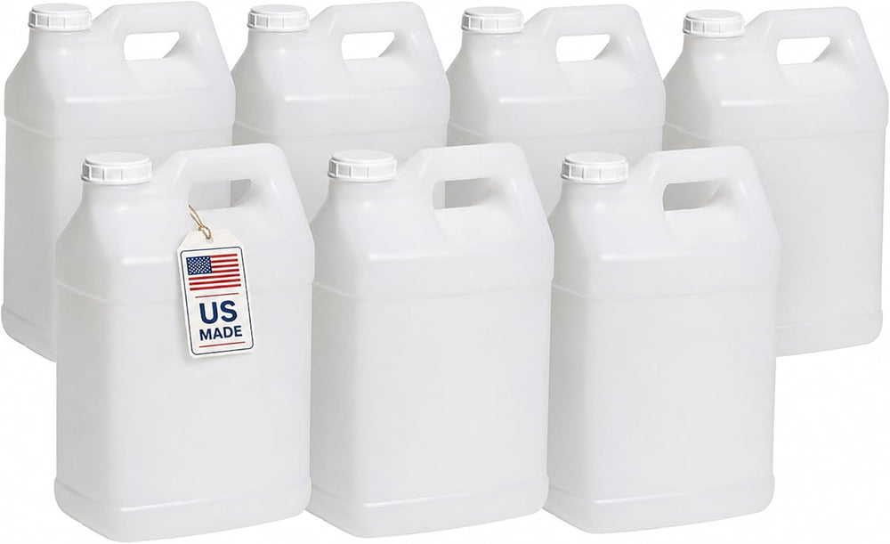 2.5 Gallon Water Jugs & Oil Containers |HDPE Carboy Water Container |7-Pack
