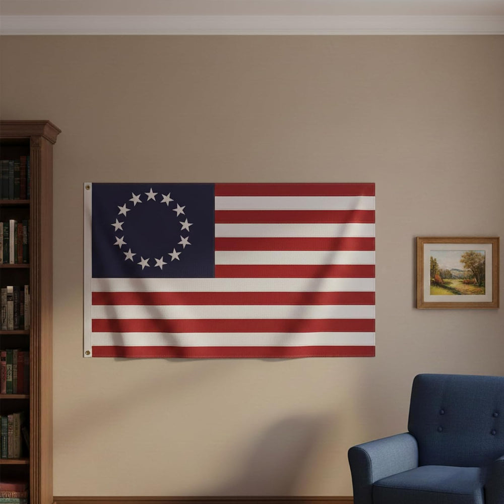 JRED Betsy Ross Flags for Outside, 5x8 Ft 13 Stars American Flag Heavy Duty, ...