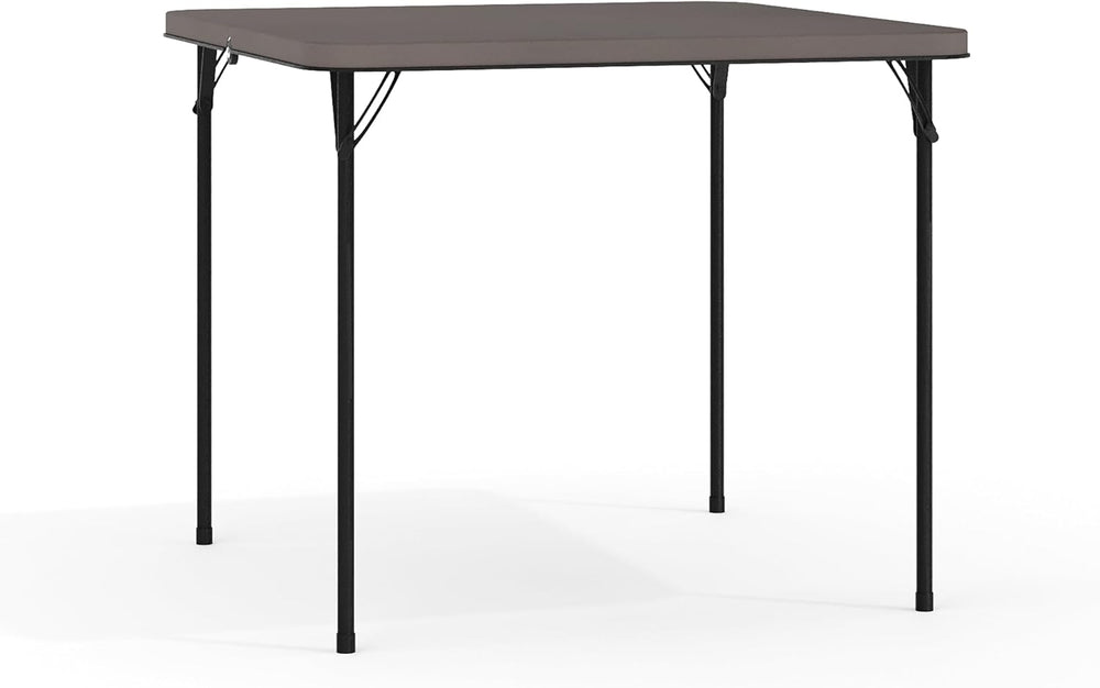 Flash Furniture 2.83-Foot Bi-Fold Dark Gray Plastic Folding Table