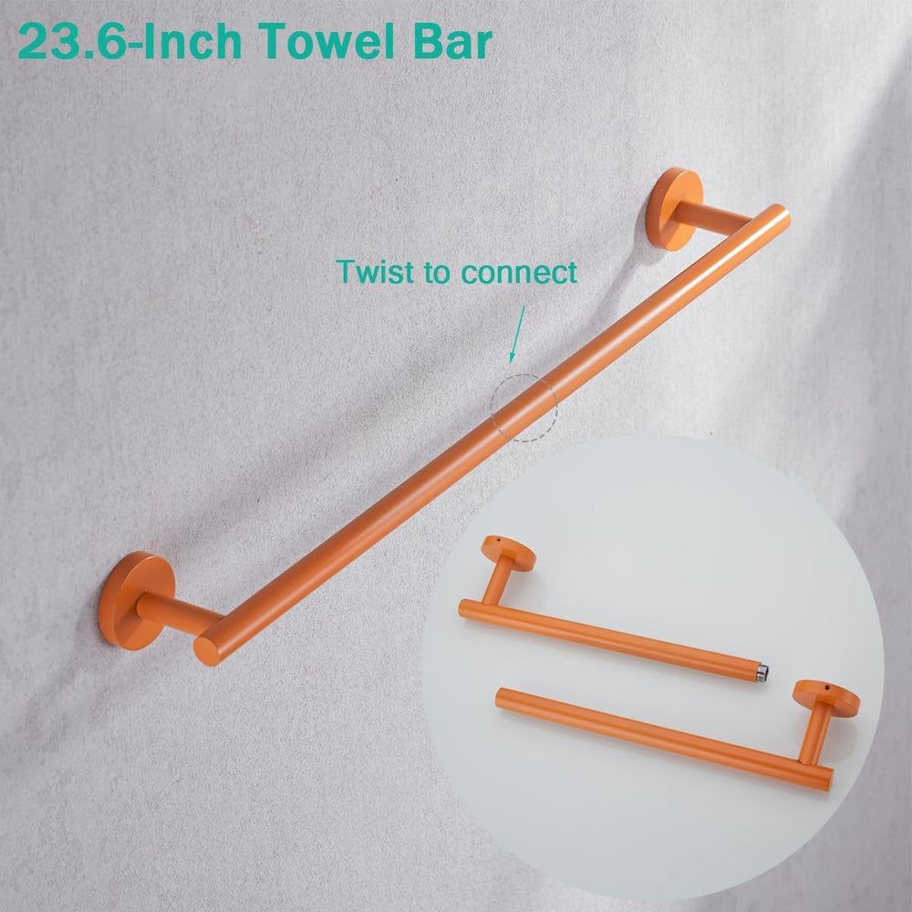 Bathroom Hardware Set,5 Pieces Bathroom Towel Bar Set,24 inch Towel Bar,Towel...