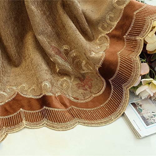 SLOW SOUL Set of 2 Panels Embroidered Birds 80% Blackout Curtains for Living ...