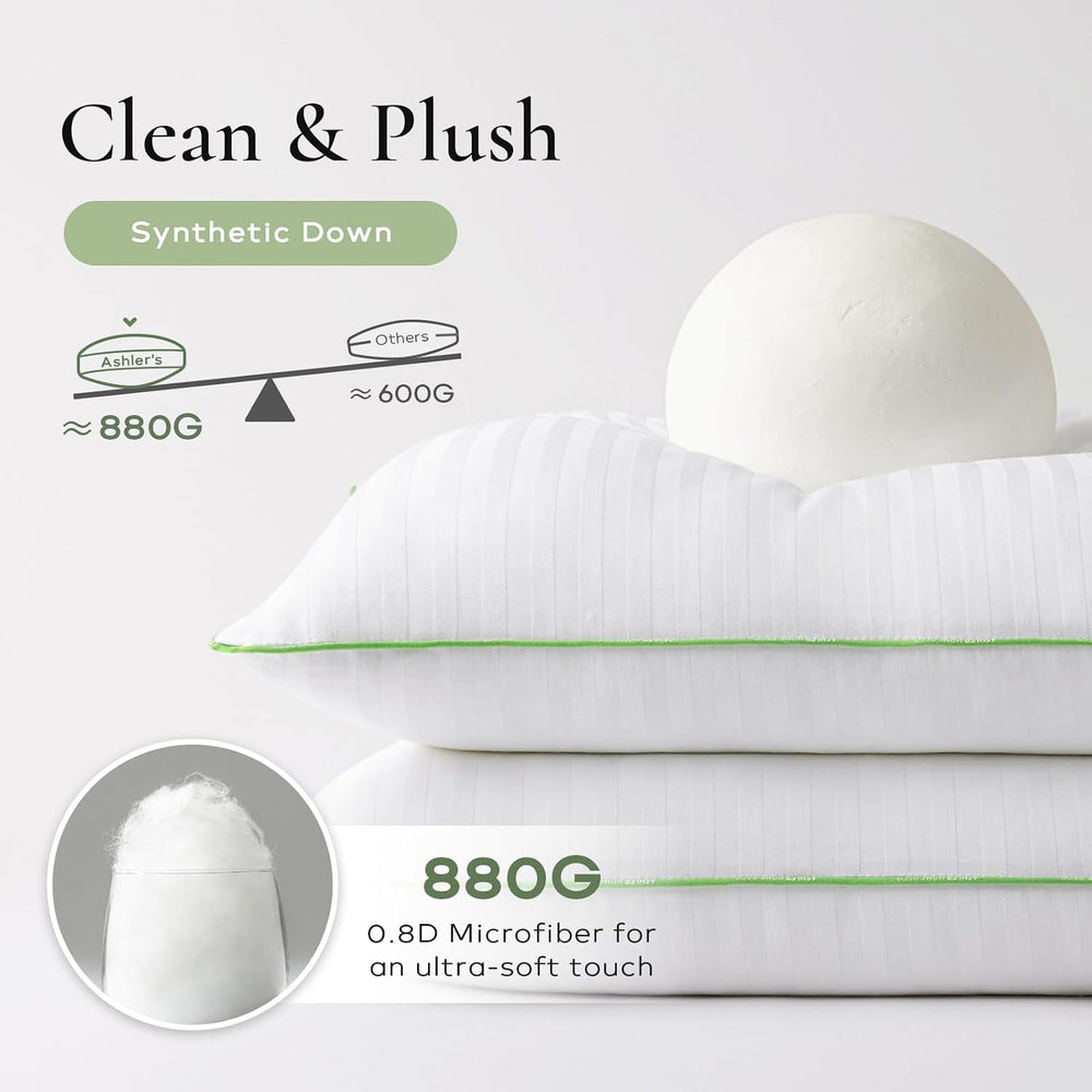 Ashler Synthetic Down 18x18 Pillow Inserts, Set of 4