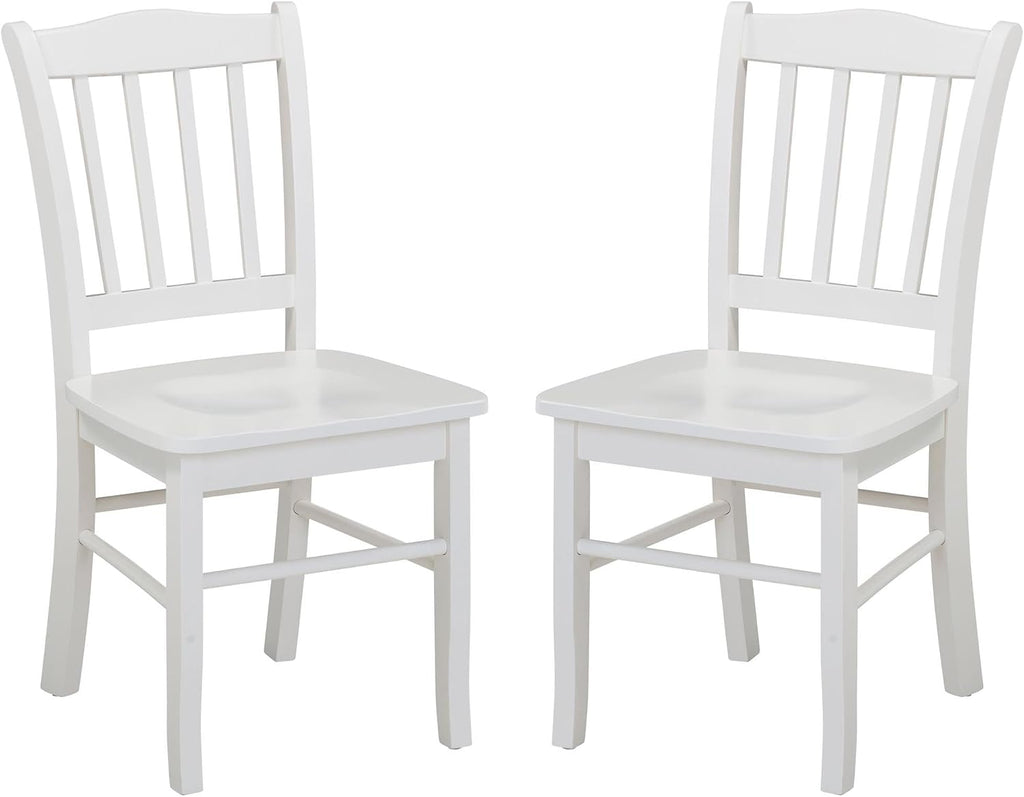Boraam Shaker Dining Room Side Chairs, Set of 2 – Cream Finish
