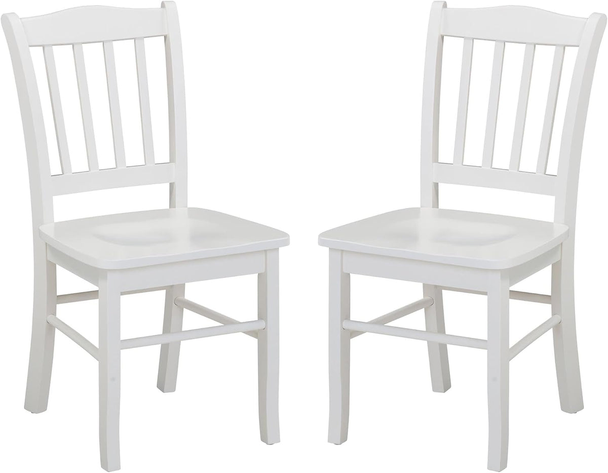Boraam Shaker Dining Room Side Chairs, Set of 2 – Cream Finish